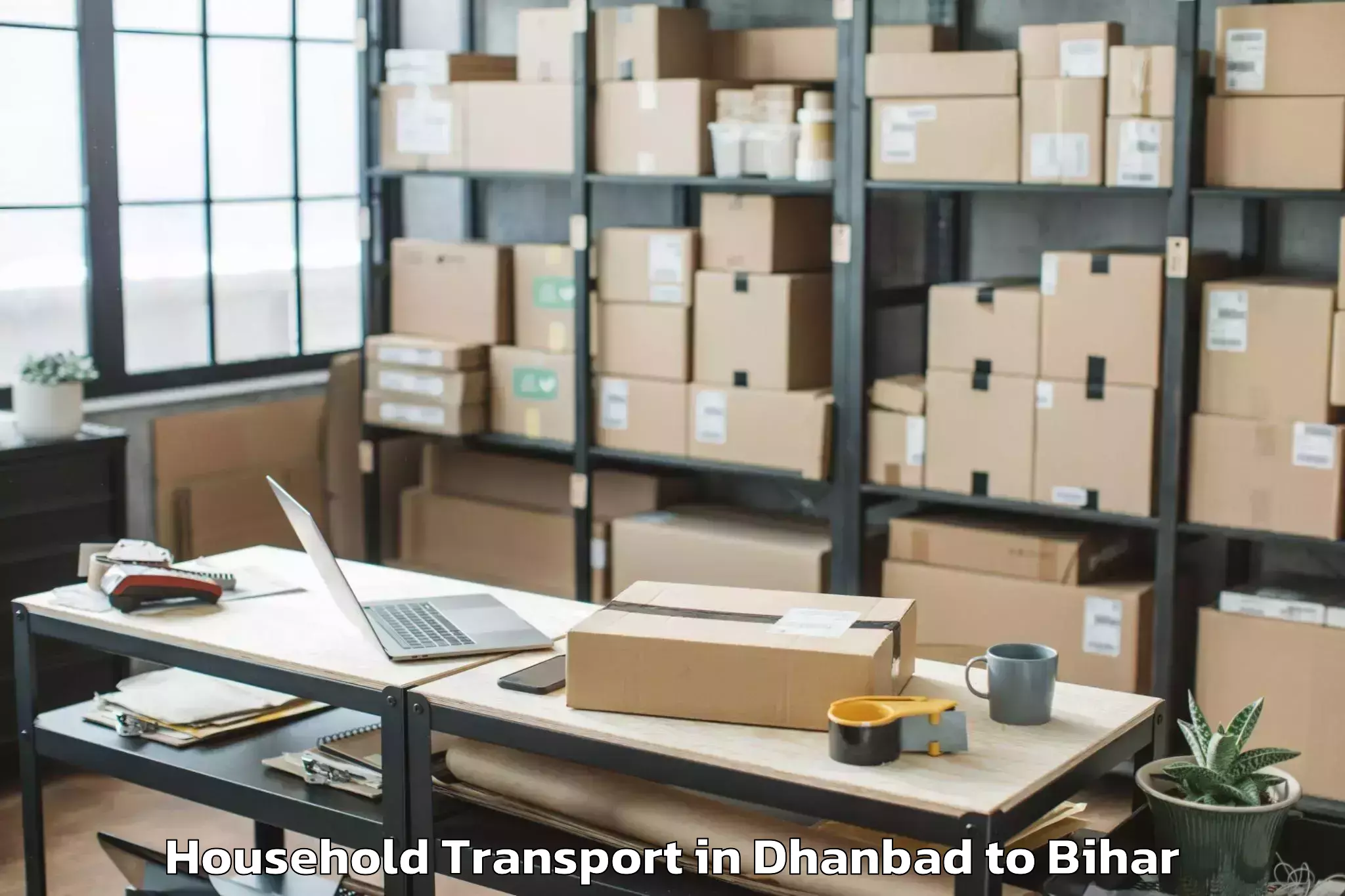 Easy Dhanbad to Dighalbank Household Transport Booking